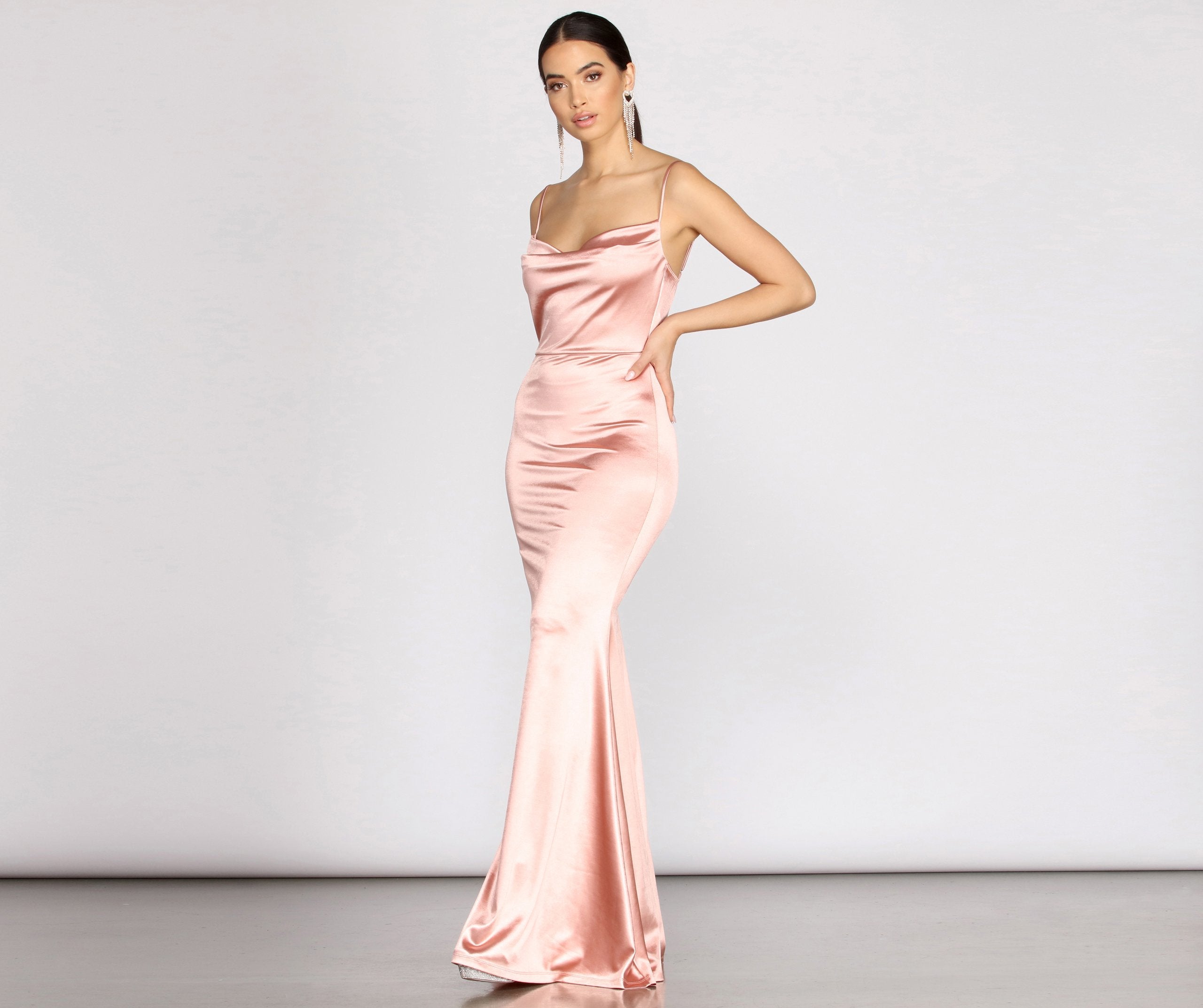 Whether it's the color or silhouette of the Nahla Formal Satin Mermaid Dress, this bridesmaid dress is a gorgeous pick for a maid-of-honor or to create a bridal party look ready to celebrate!