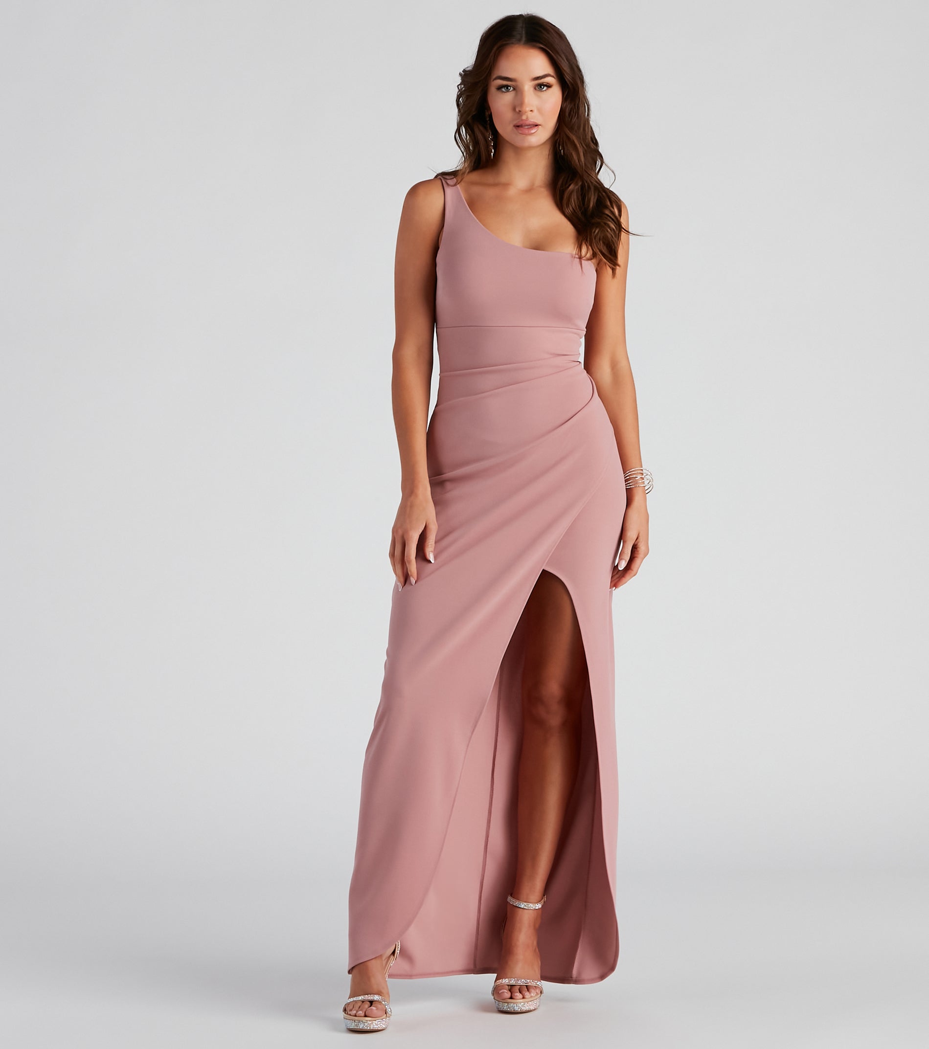 Iris One-Shoulder Crepe Dress creates the perfect summer wedding guest dress or cocktail party dresss with stylish details in the latest trends for 2024!