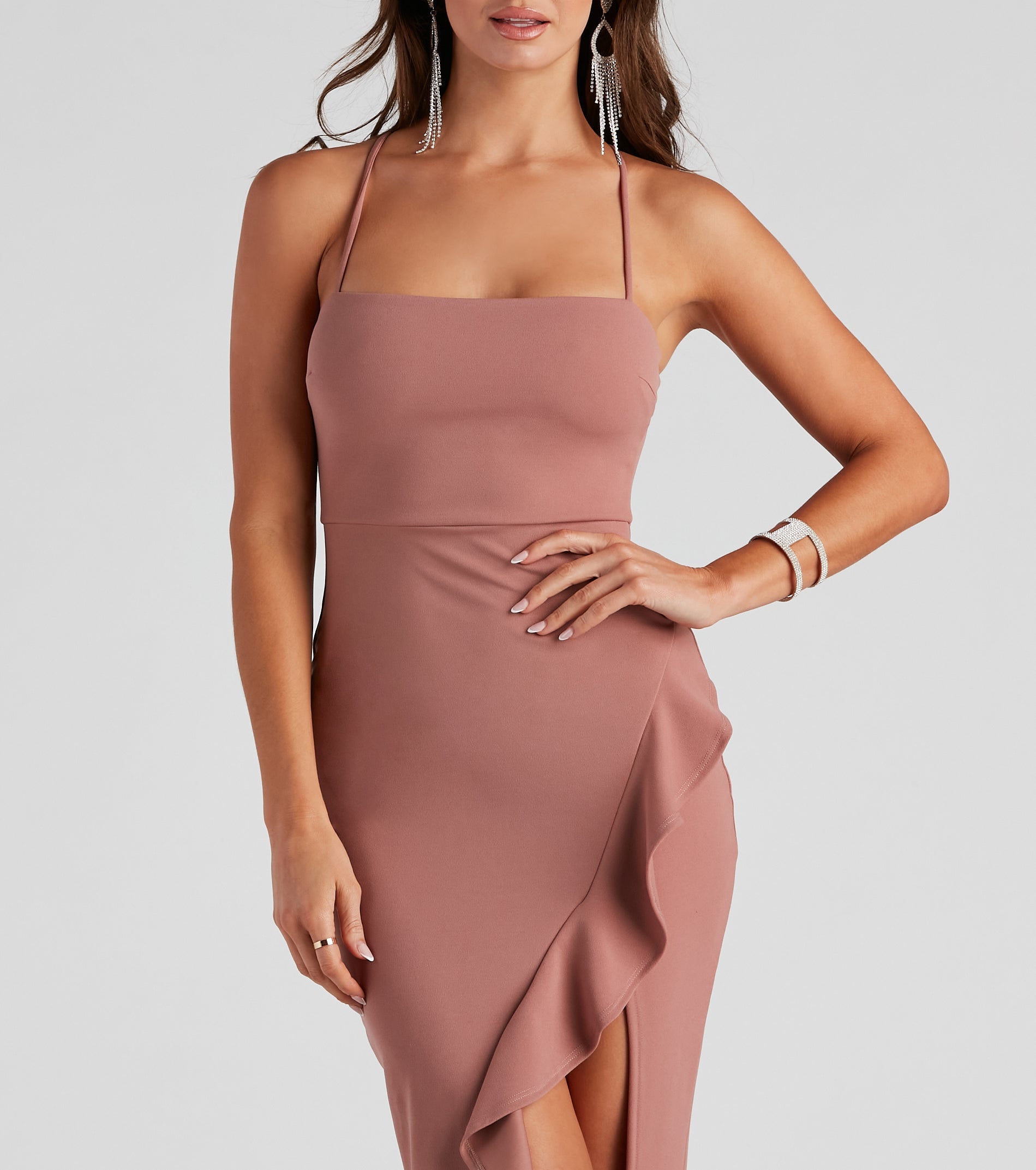 Whether it's the color or silhouette of the Tiffany Sleeveless High Slit Formal Dress, this bridesmaid dress is a gorgeous pick for a maid-of-honor or to create a bridal party look ready to celebrate!