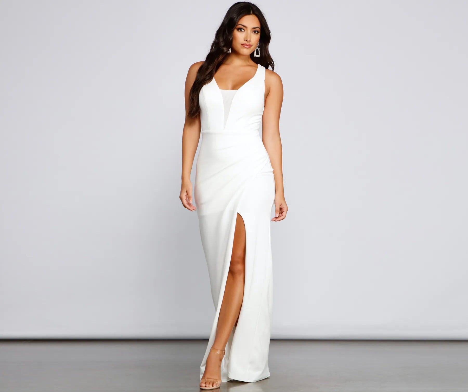 Viv Formal Crepe Wrap Dress