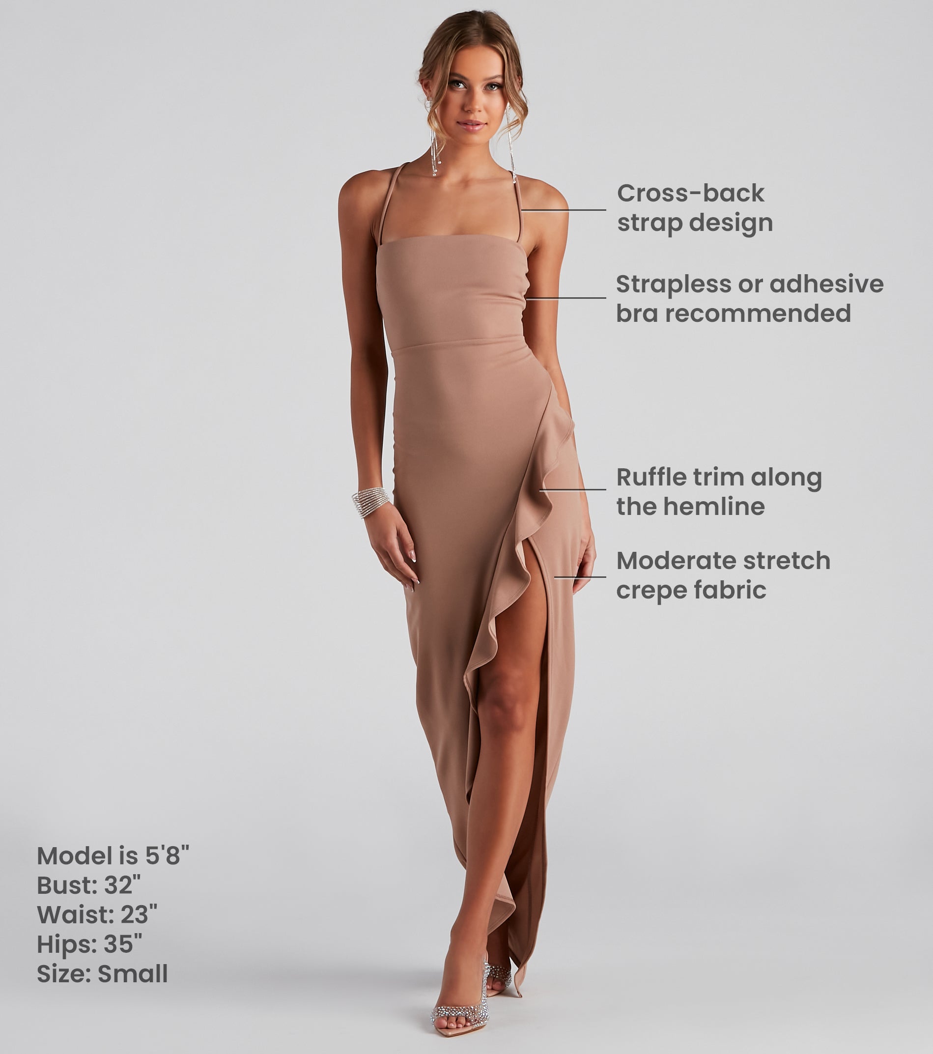 Whether it's the color or silhouette of the Tiffany Sleeveless High Slit Formal Dress, this bridesmaid dress is a gorgeous pick for a maid-of-honor or to create a bridal party look ready to celebrate!