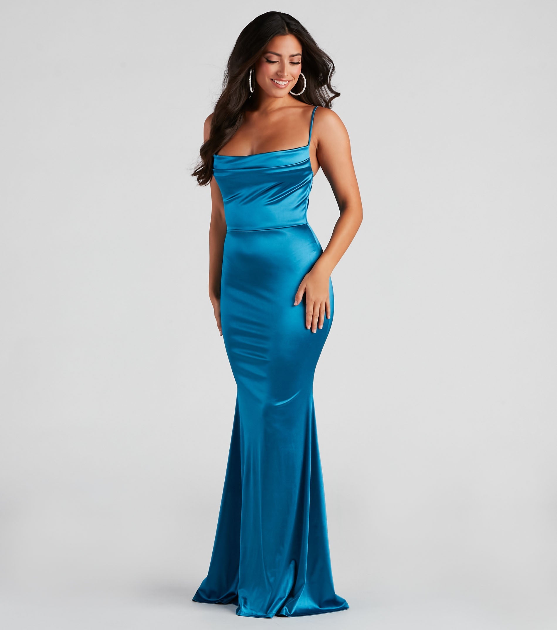 Whether it's the color or silhouette of the Nahla Formal Satin Mermaid Dress, this bridesmaid dress is a gorgeous pick for a maid-of-honor or to create a bridal party look ready to celebrate!