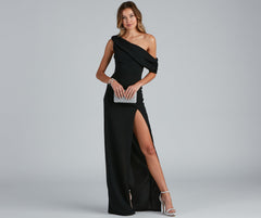 Octavia Formal A-Line Crepe Dress creates the perfect summer wedding guest dress or cocktail party dresss with stylish details in the latest trends for 2023!