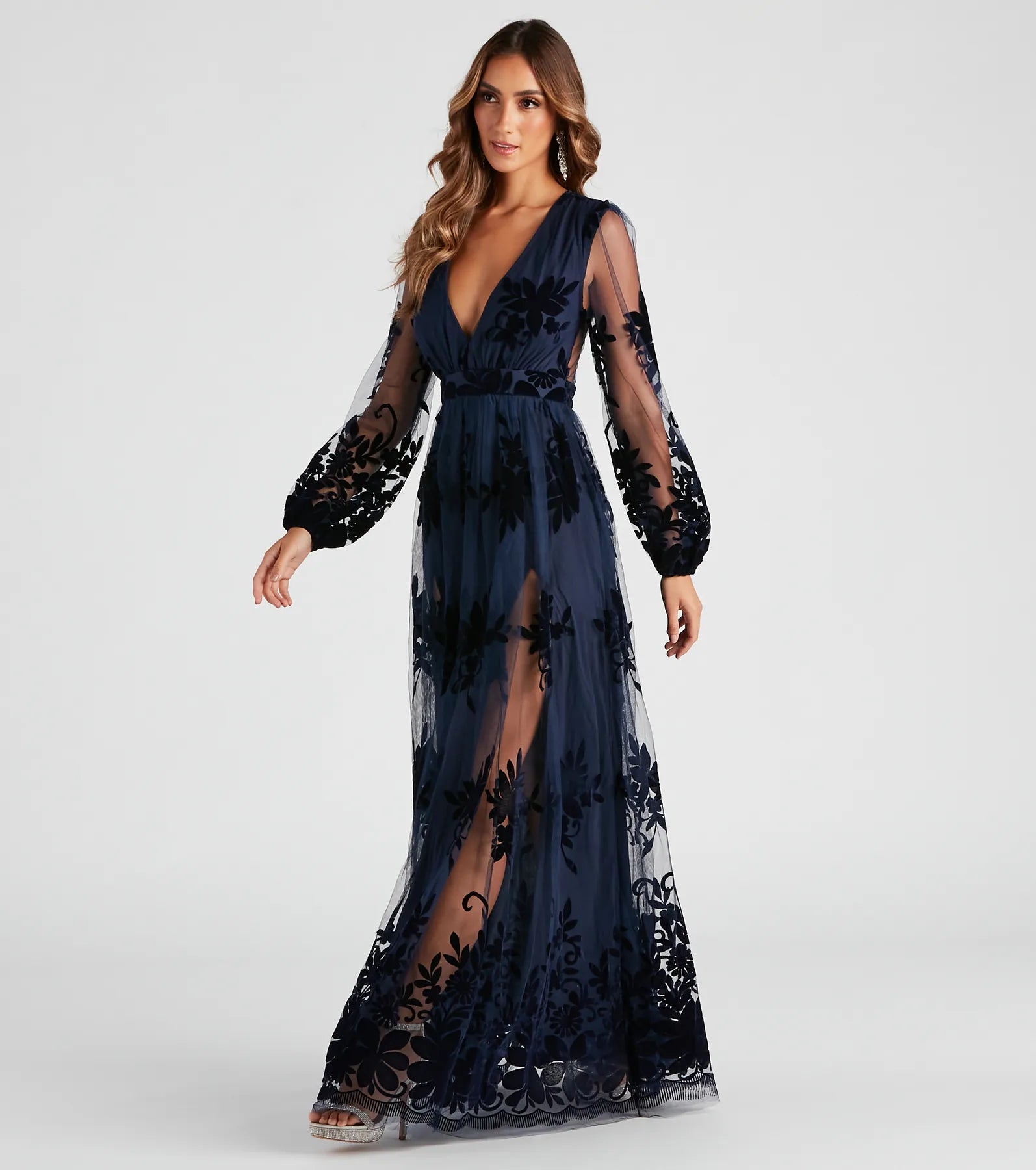 Evelyn Formal Plunge A-Line Dress