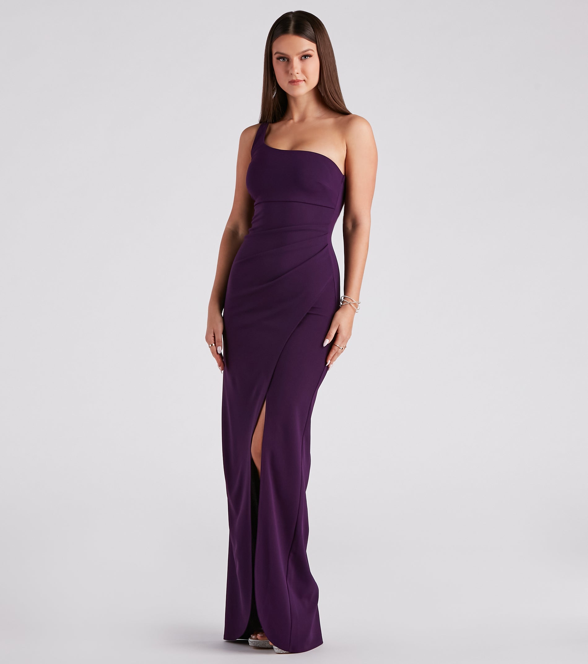 Iris One-Shoulder Crepe Dress creates the perfect summer wedding guest dress or cocktail party dresss with stylish details in the latest trends for 2024!