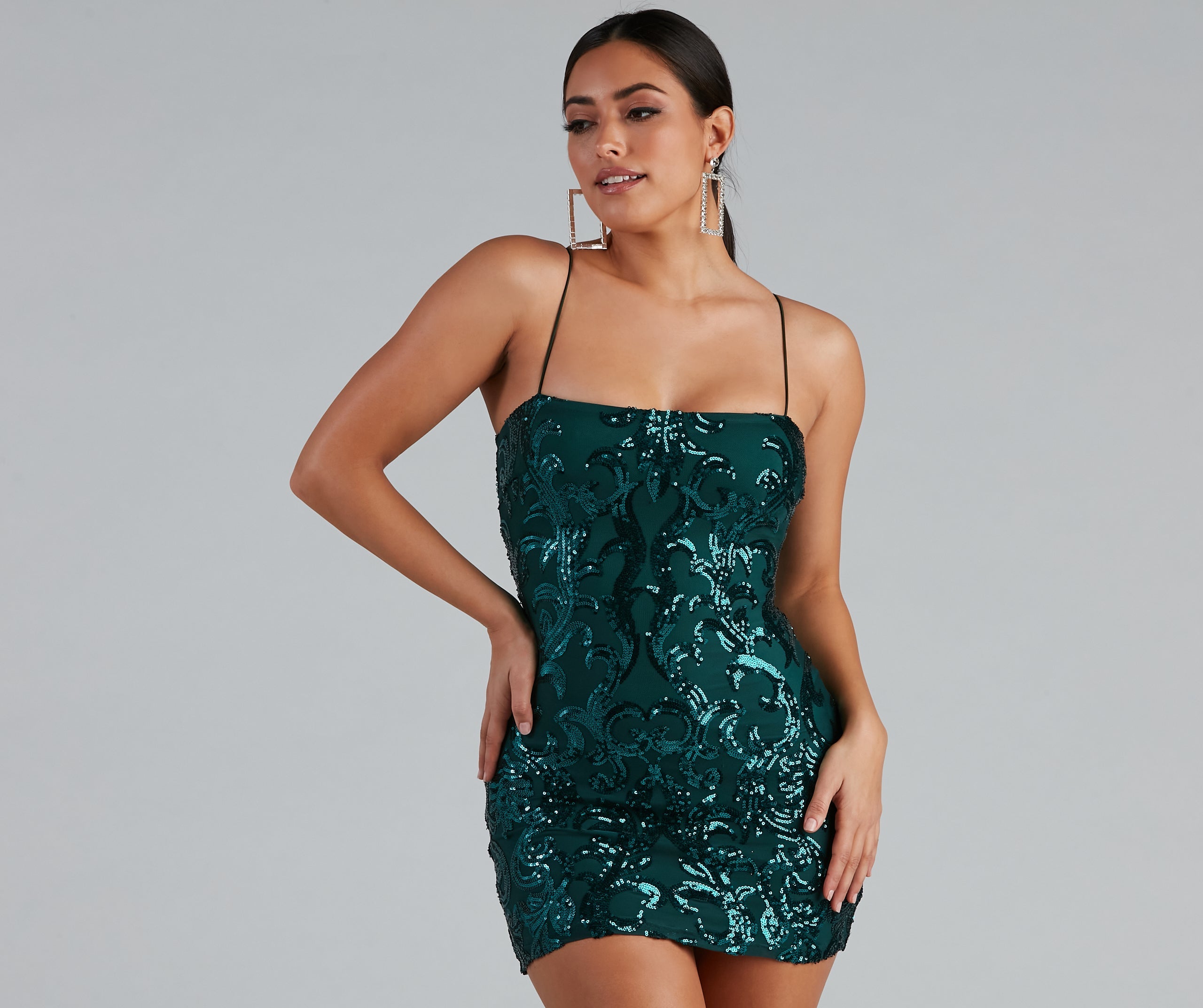 Live It Up Sequin Mini Dress is a gorgeous pick as your 2024 prom dress or formal gown for wedding guests, spring bridesmaids, or army ball attire!