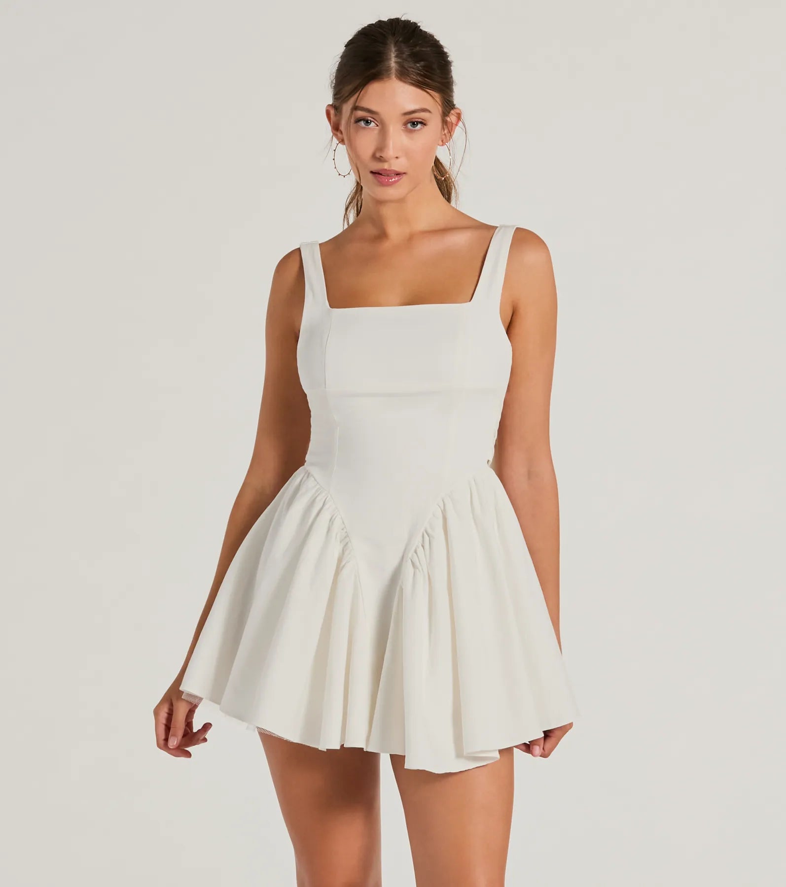 The Stunning Sweetie Open Back Bow Skater Dress is a casual dress for more than special occasions with a fitted or flowy silhouette and accents in the most recent trends!