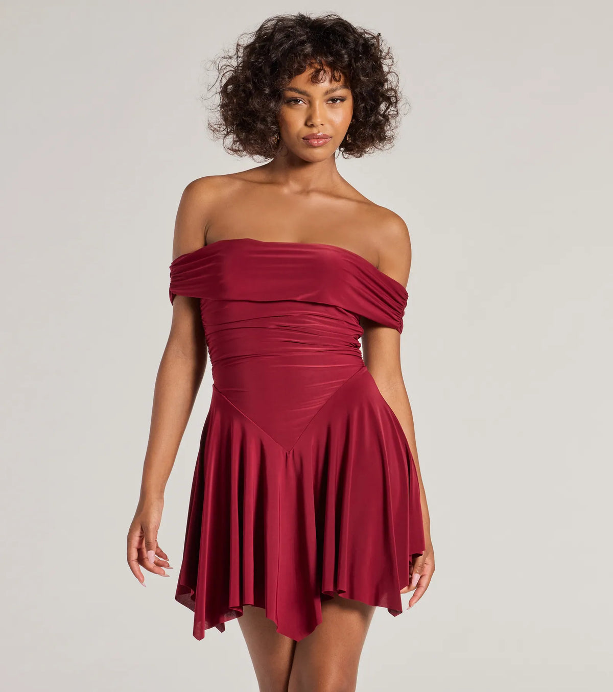 Be With You Off-The-Shoulder Skater Dress