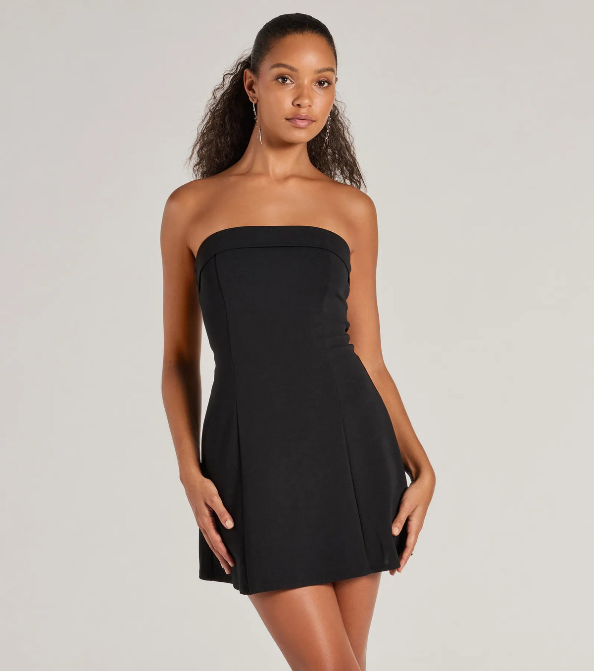 Forever Chic Drop Waist A-line Mini Dress