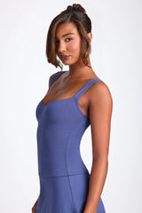 Modal Sweetheart Neckline Top in Navy