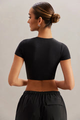 Monowire Crop Top in Black