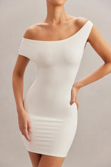 Open Back Mini Dress in Ivory