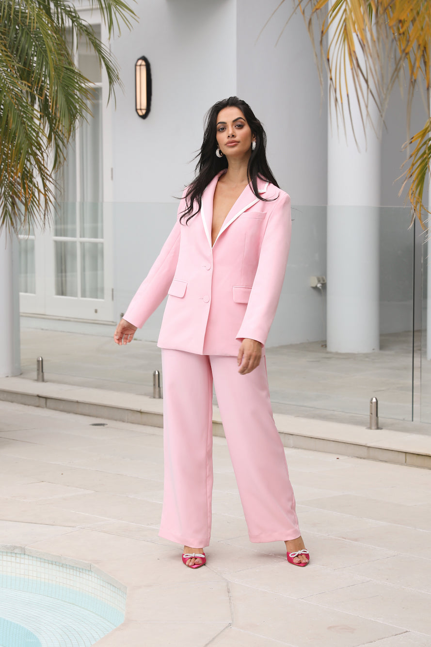 RUNAWAY Francesca Blazer Pink