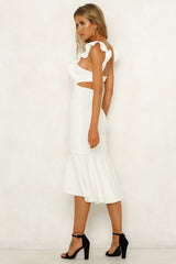 Only On Stage Midi Dress White