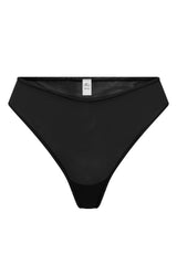 Soft Mesh Brief in Black