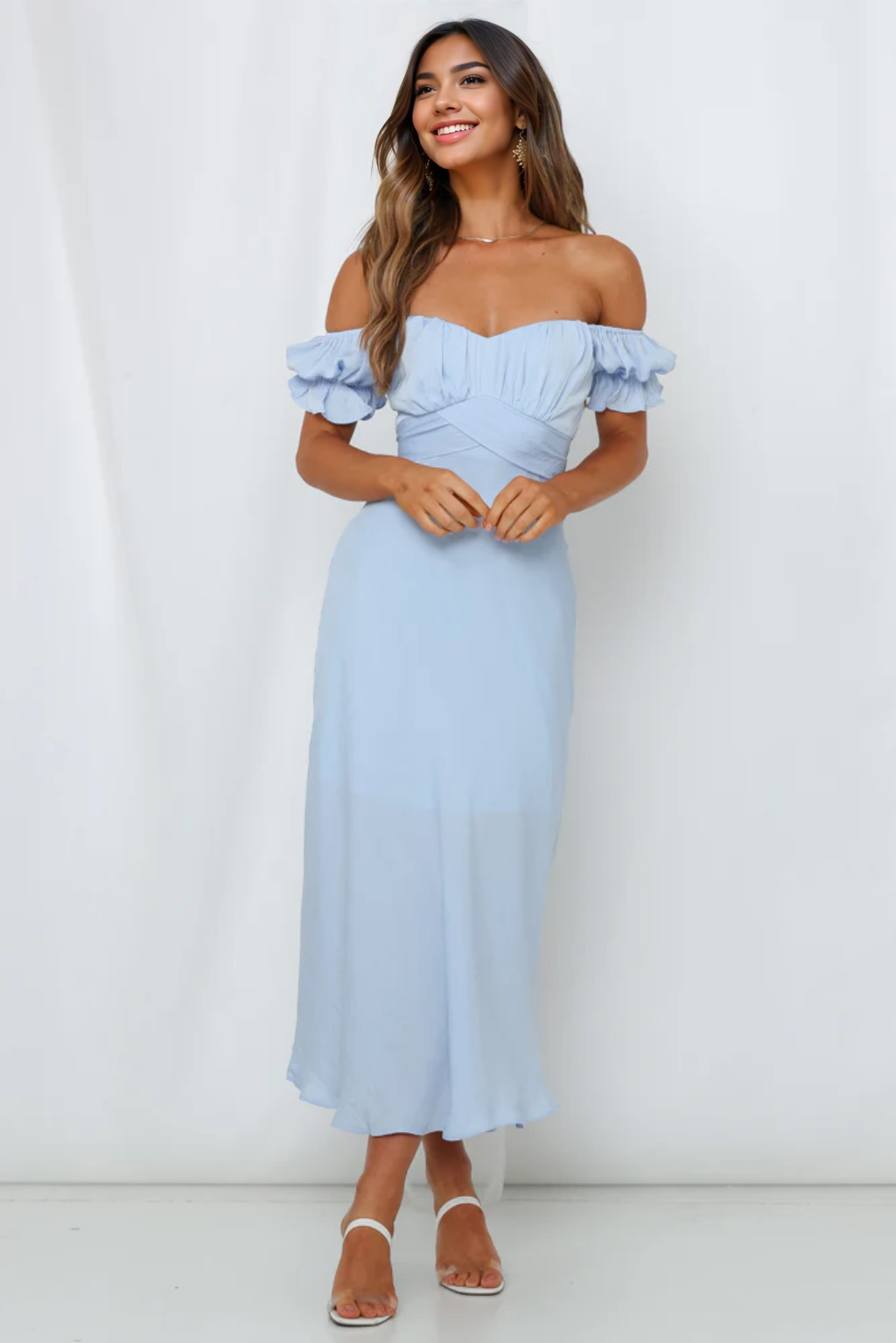 Sky Child Maxi Dress Steel Blue