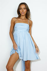 Pretty Picnic Mini Dress Blue