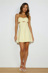 Pretty Like You Mini Dress Yellow