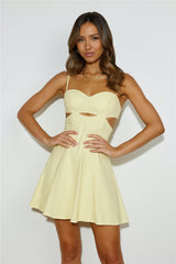 Pretty Like You Mini Dress Yellow