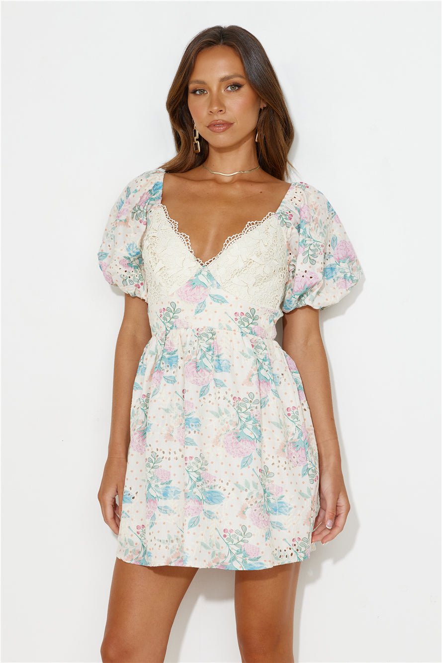 Smell The Daisies Mini Dress Multi