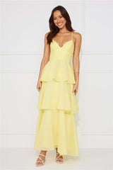 Mysterious Beauty Maxi Dress Yellow