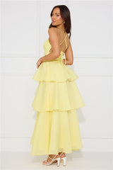 Mysterious Beauty Maxi Dress Yellow