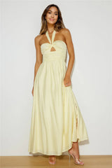 Coconut Island Maxi Dress Yellow