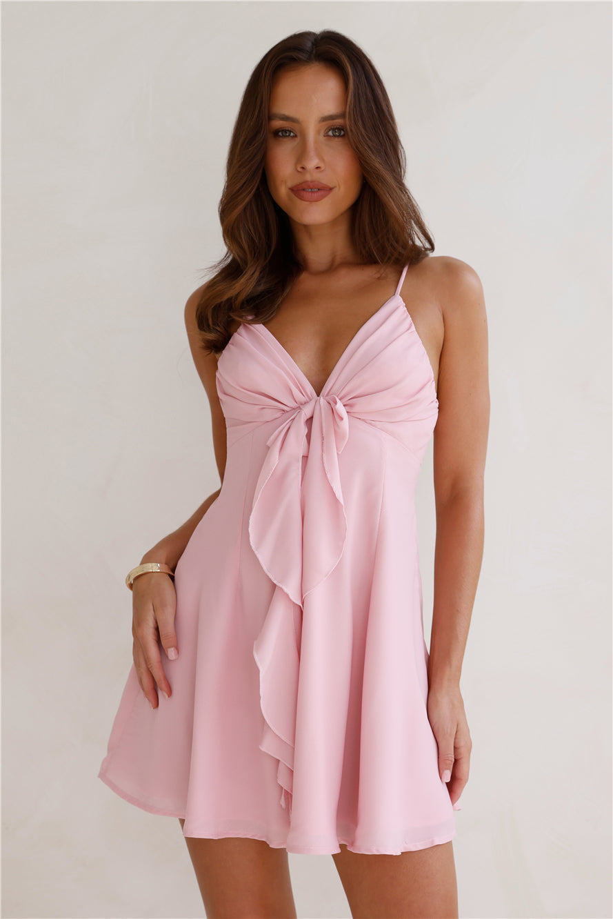 Smile Back At Me Mini Dress Pink