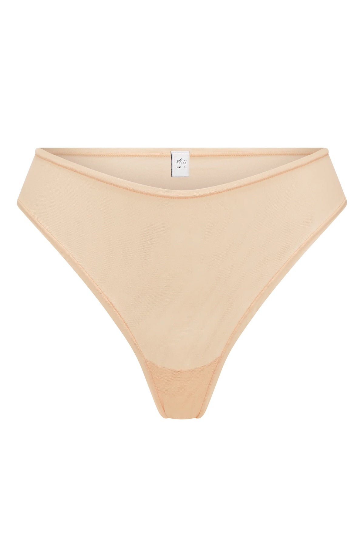 Weicher Mesh-Slip in Beige