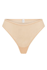 Weicher Mesh-Slip in Beige