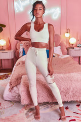 We Chillin¡¯ Petite High Waisted Leggings in Cream