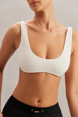 Bralette mit tiefem Ausschnitt in Elfenbein