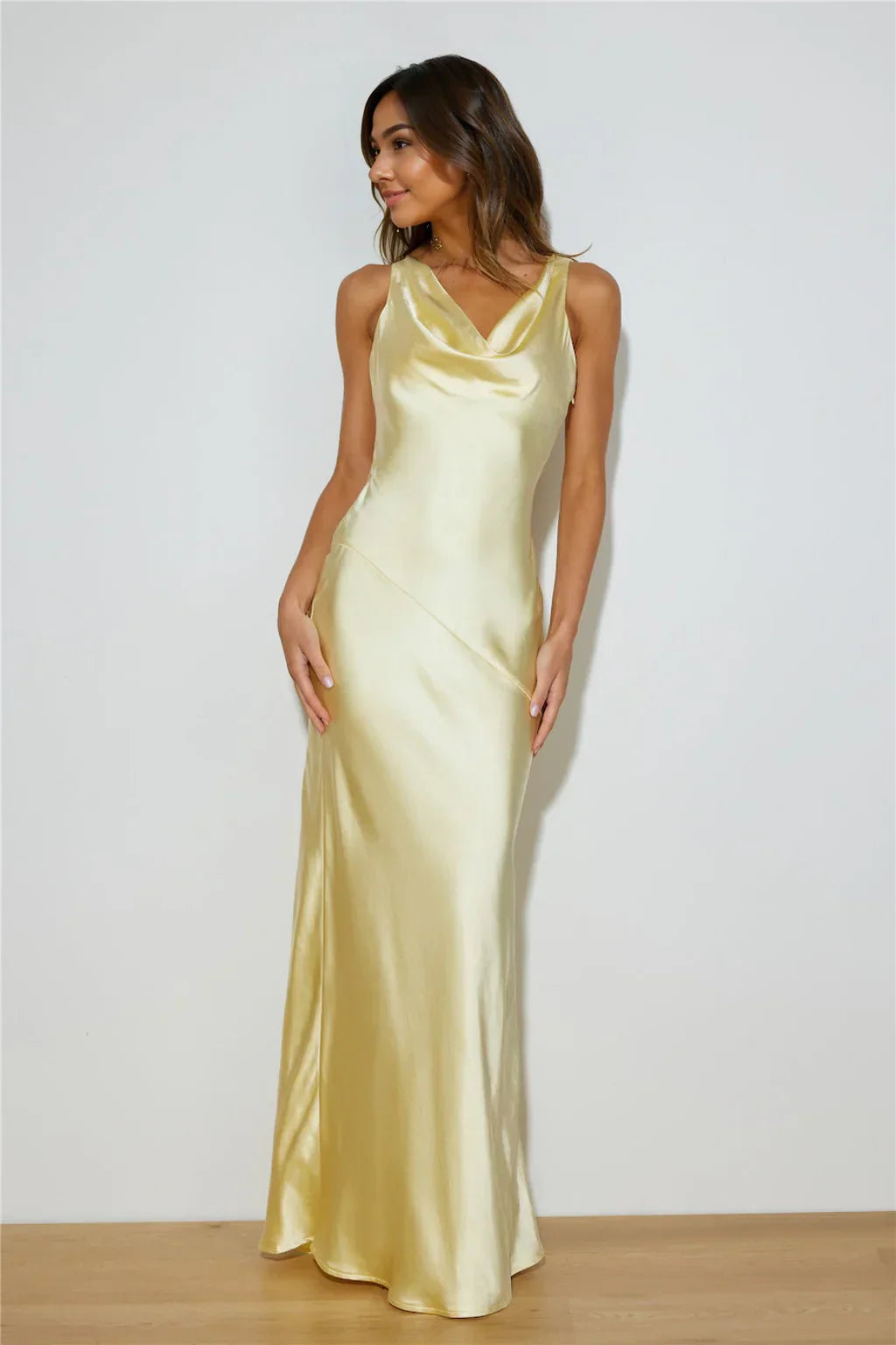 Special Guest Satin Maxi Dress Butter