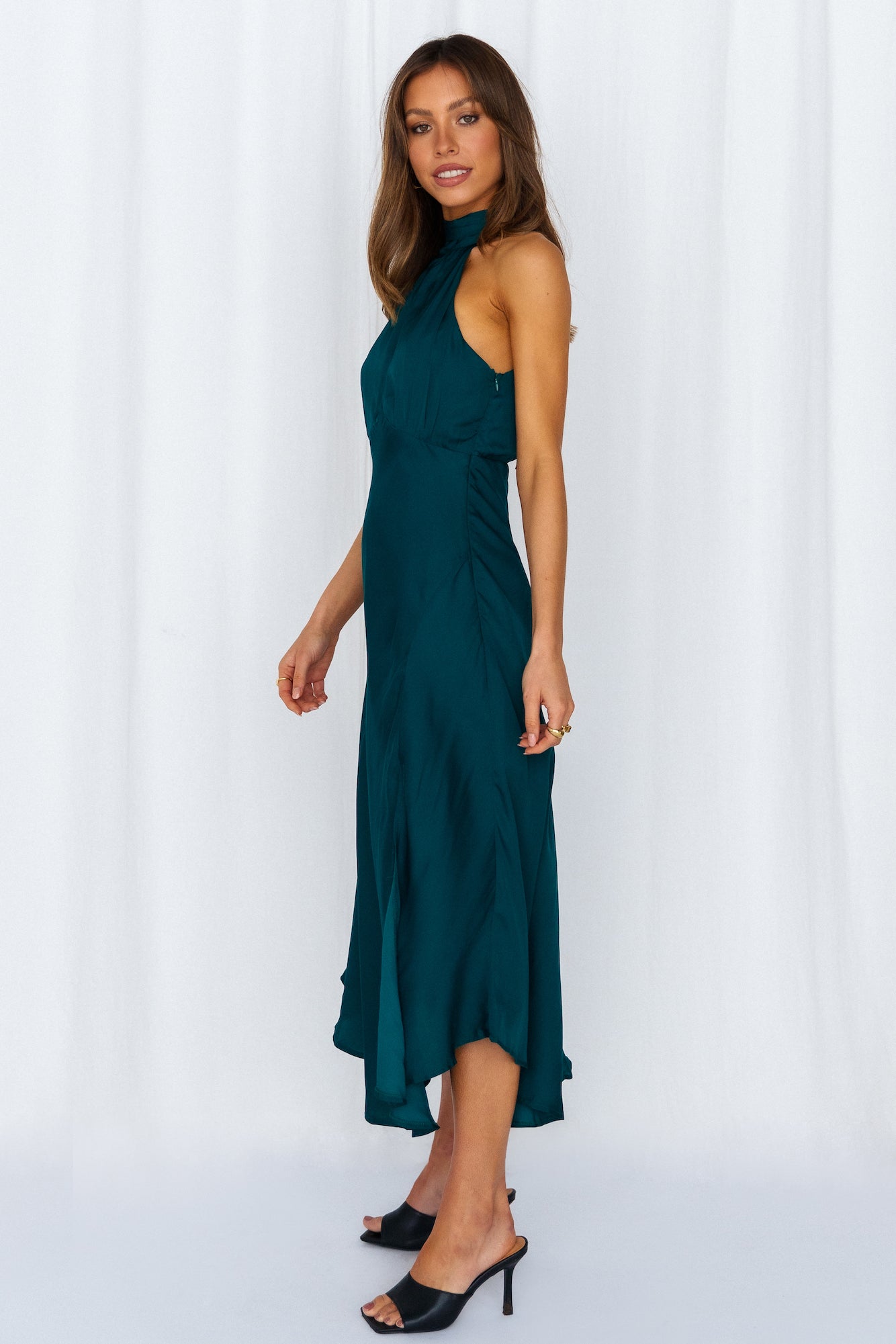 No Tears Here Maxi Dress Forest Green