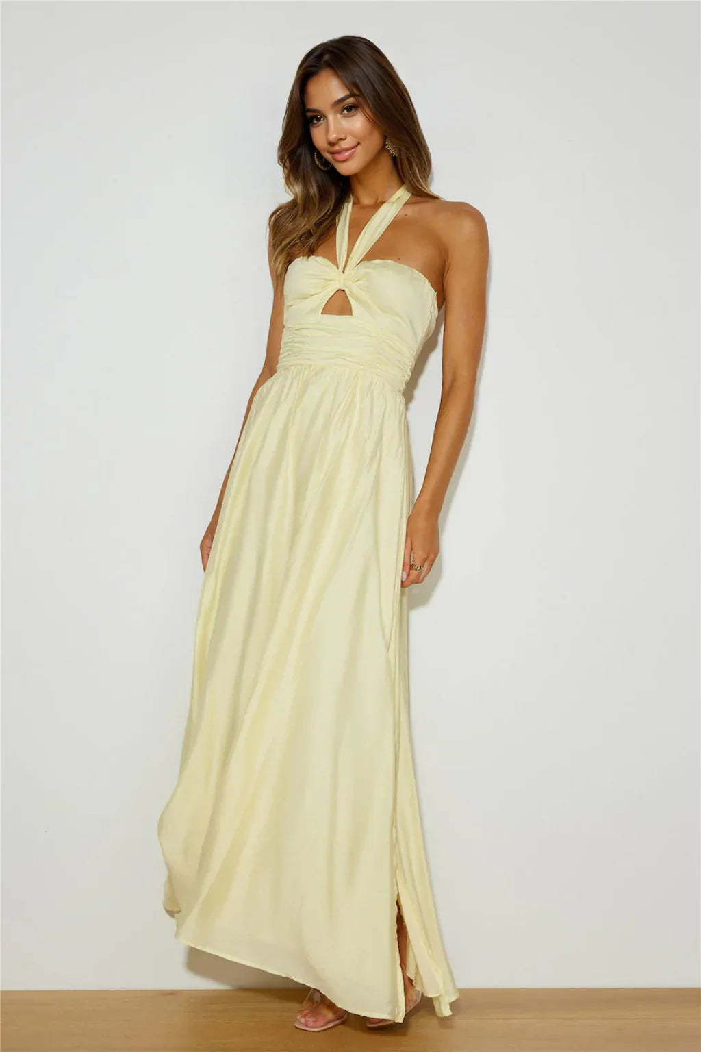 Coconut Island Maxi Dress Yellow