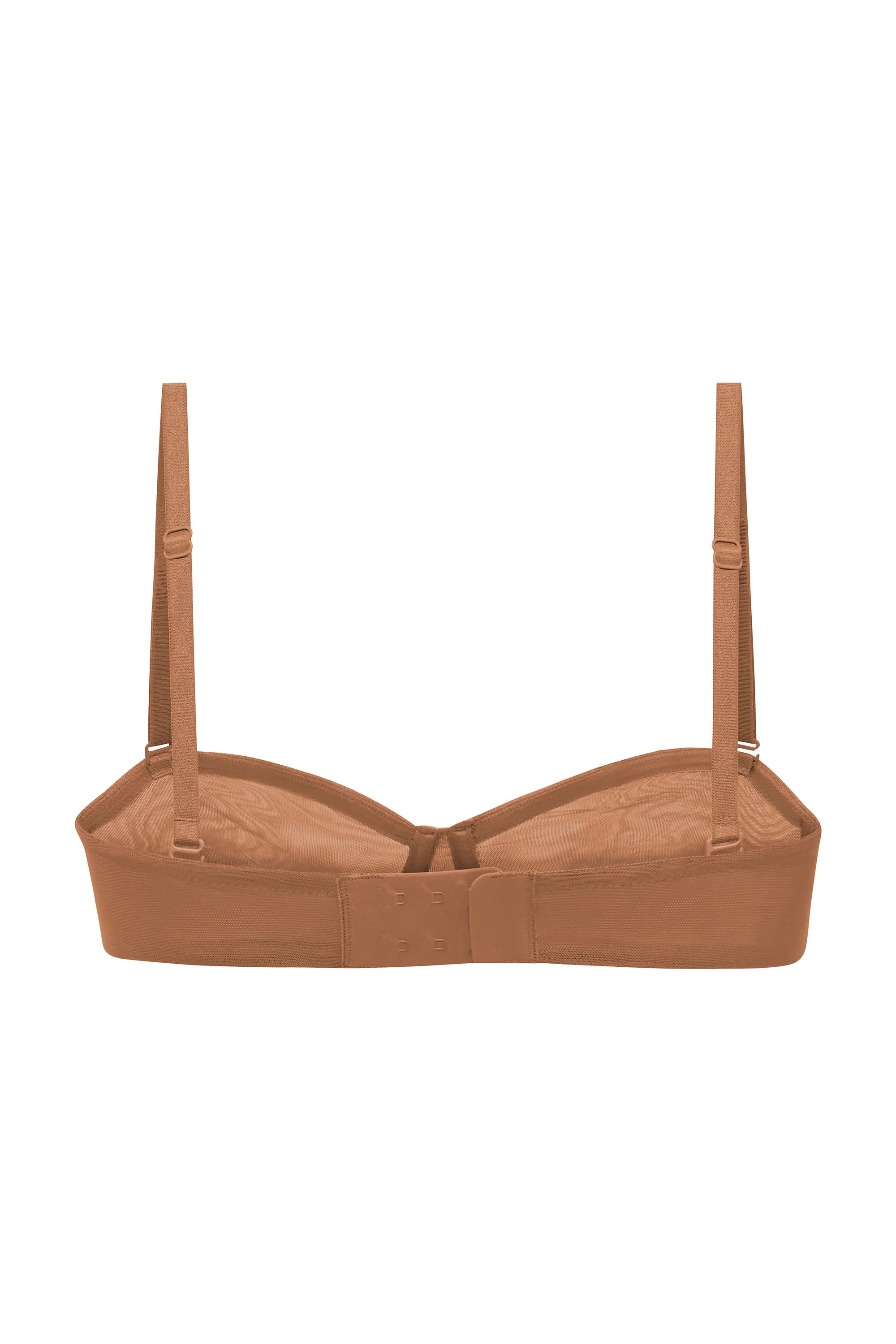 Soft Mesh Strapless Bra in Honey