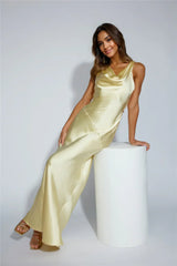 Special Guest Satin Maxi Dress Butter