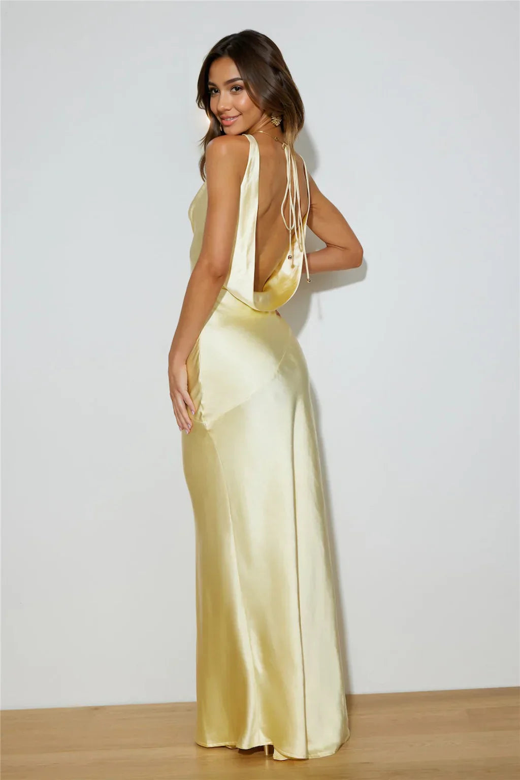 Special Guest Satin Maxi Dress Butter