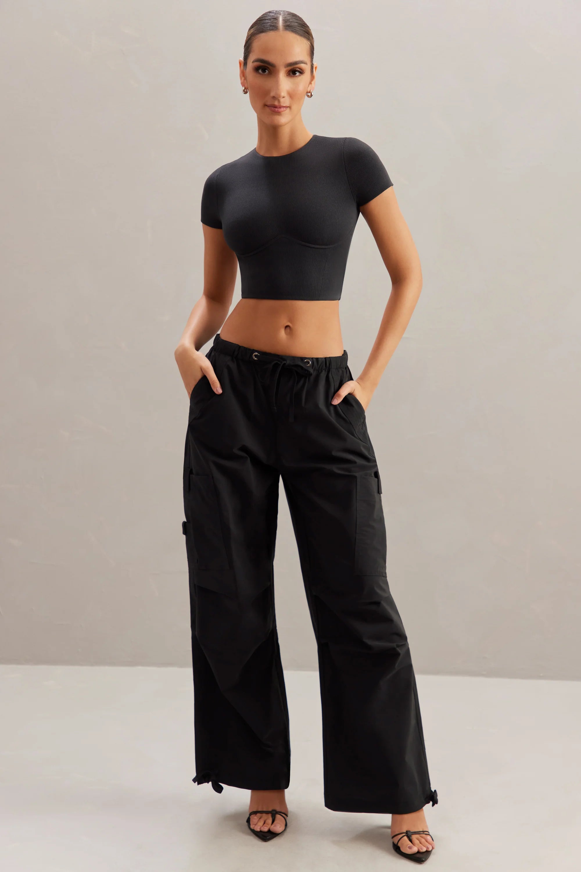 Monowire Crop Top in Black