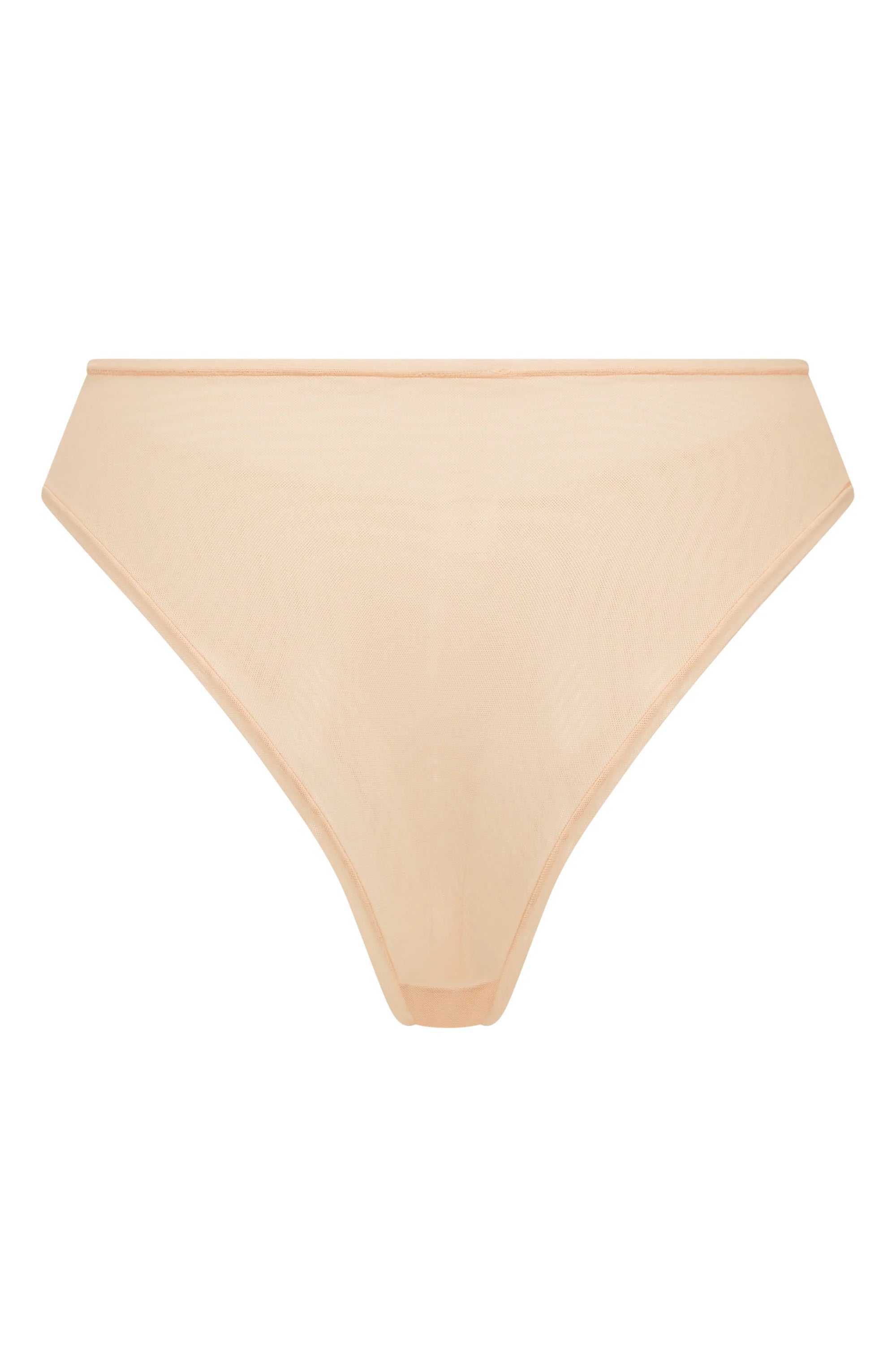 Weicher Mesh-Slip in Beige