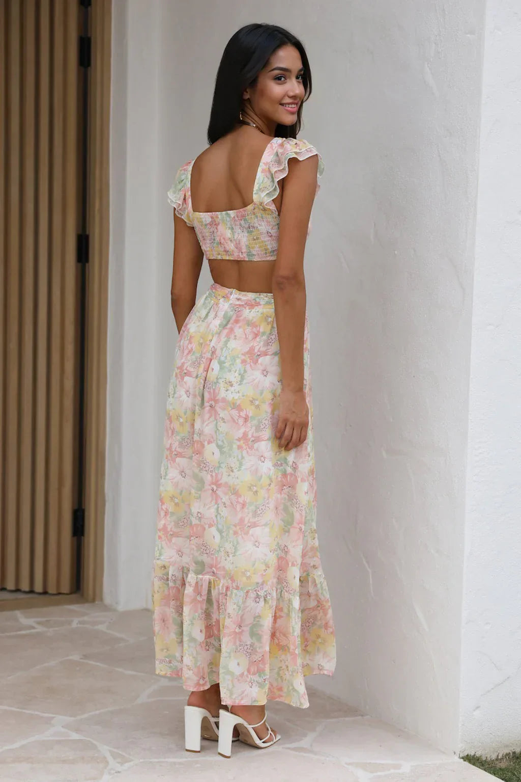 Watching Sunsets Maxi Dress Pink