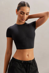 Monowire Crop Top in Black