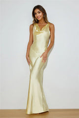 Special Guest Satin Maxi Dress Butter