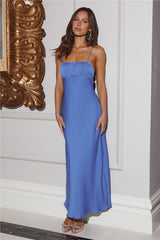 Pretty Lengths Maxi Dress Blue