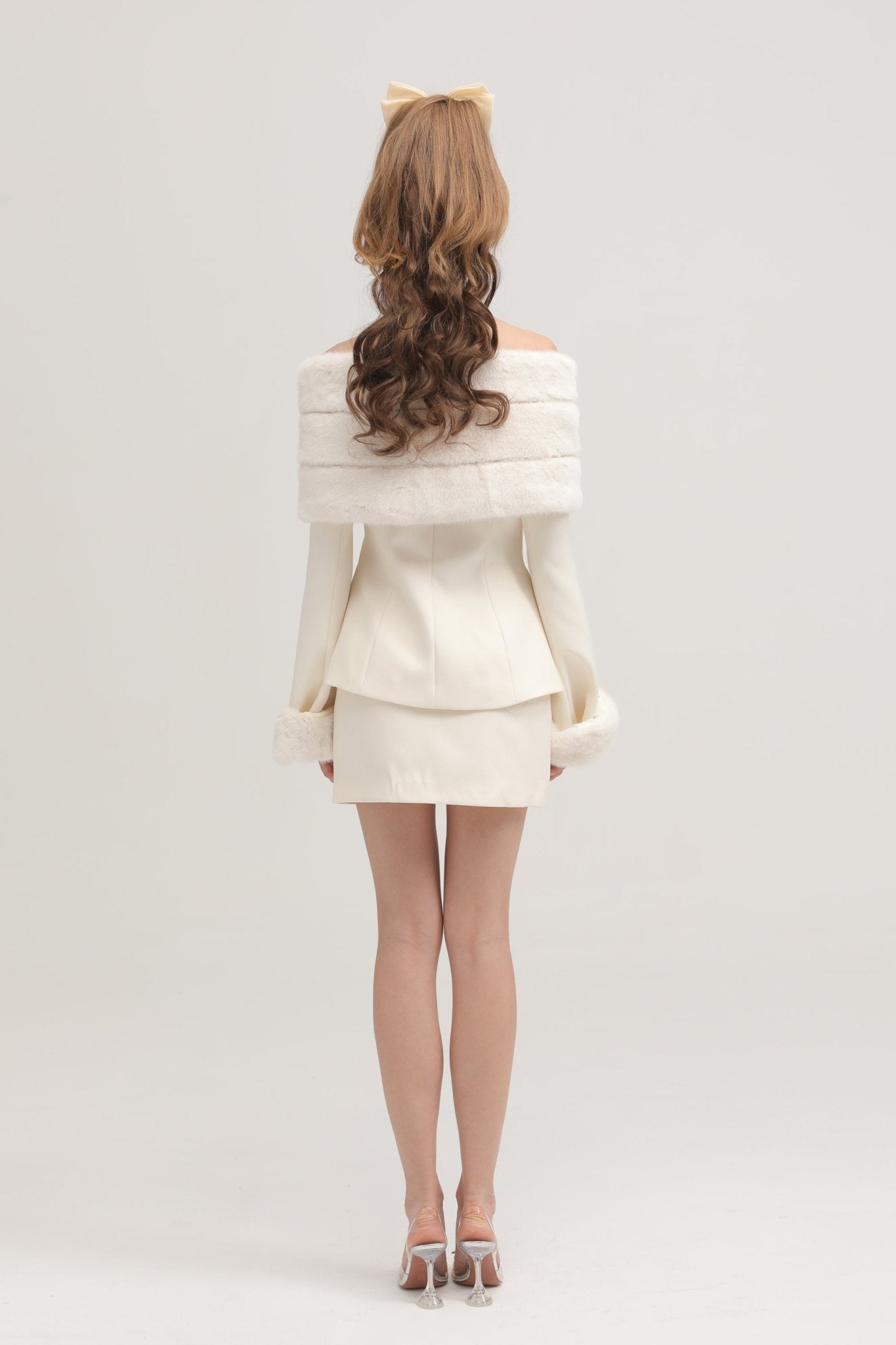 Caitlin fur jacket & skirt matching set - Miss Rosier - Women's Online Boutique