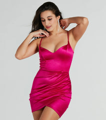 Love To Dance Satin Short Dress