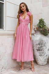 Ring The Wedding Bells Maxi Dress Pink