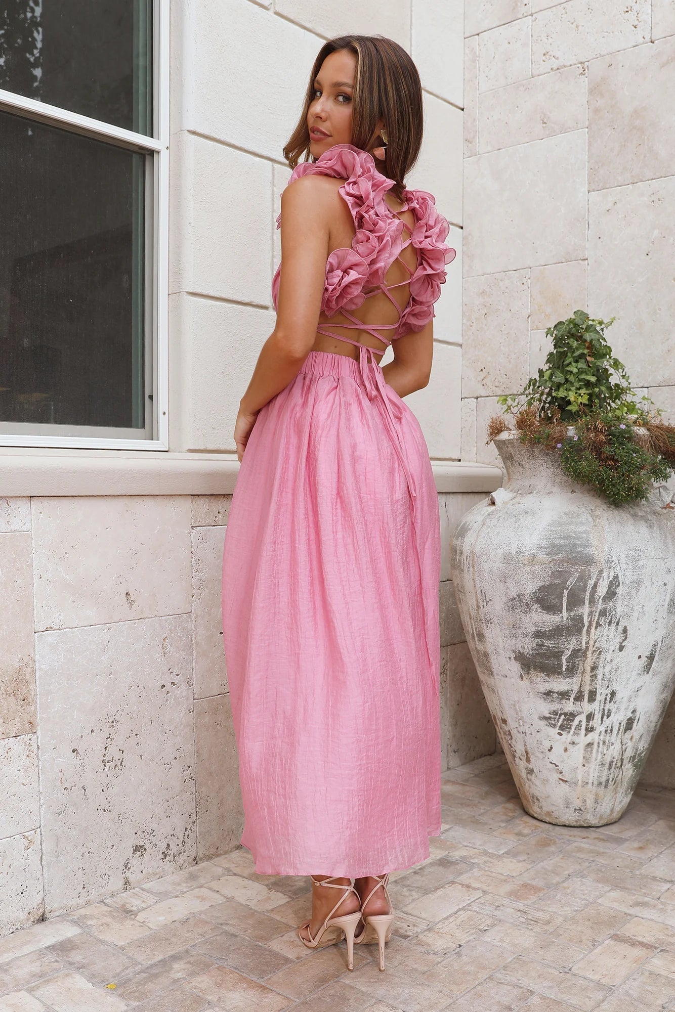 Ring The Wedding Bells Maxi Dress Pink