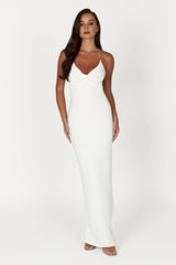 Sinead Twist Maxi Dress - White