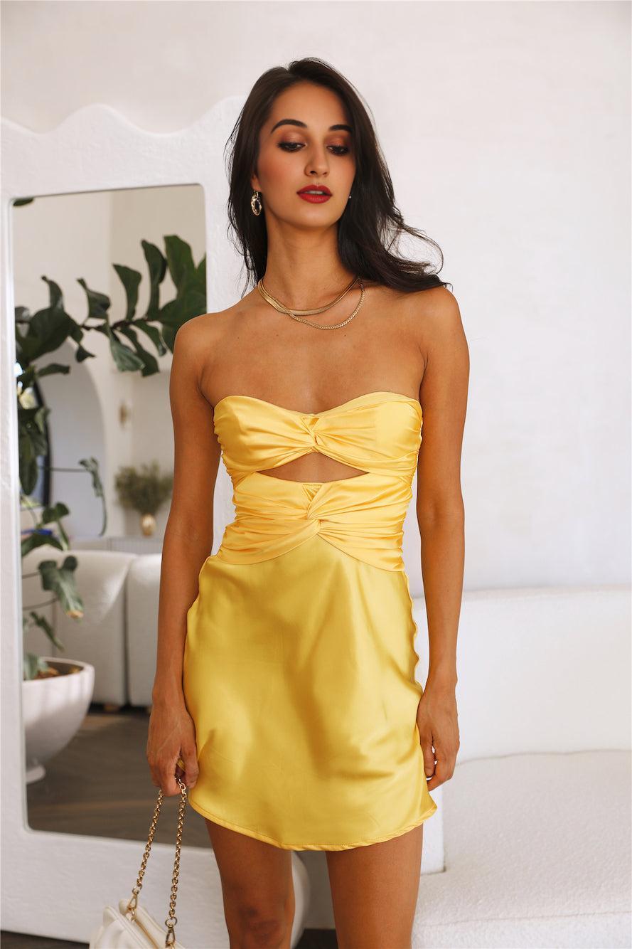 Sky High Dress Yellow